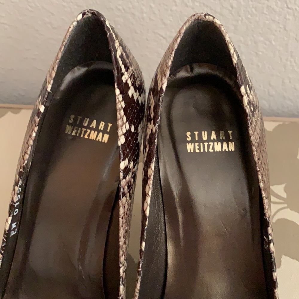 Stuart Weitzman Snakeskin Heels. - image 2